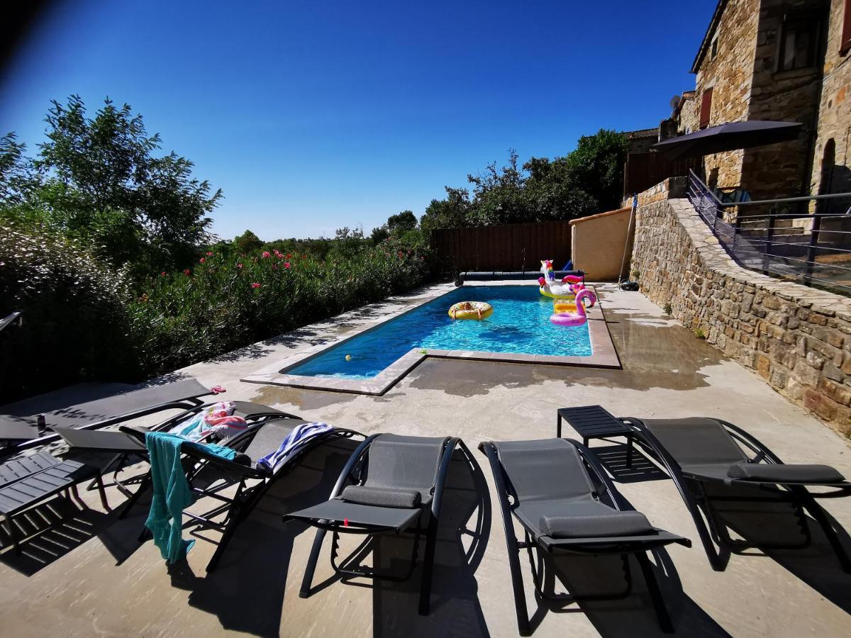 Magnifique Gite En Pierres 6 Personnes Avec Piscine Privee Ardeche Plein Sud Lablachere ภายนอก รูปภาพ